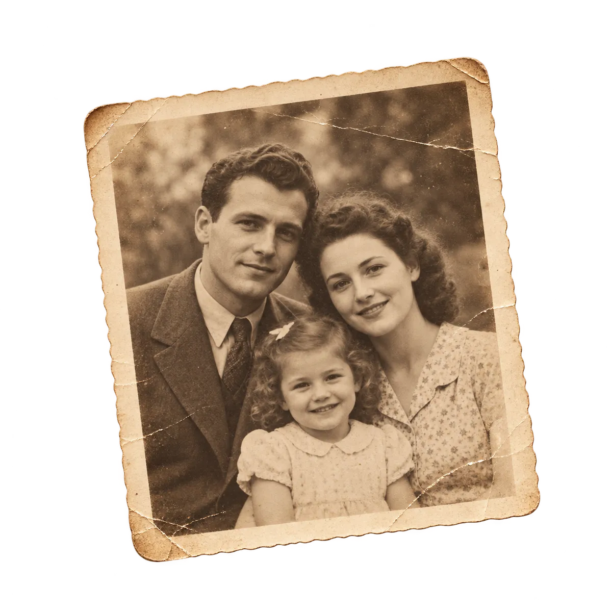 Ein altes Familienfoto.